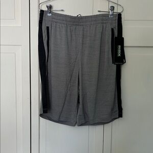 NWT RBX Men's Medium Gray and Black Athletic Shorts